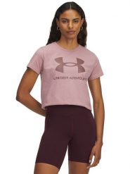Under Armour Koszulka sportowa w kolorze jasnoróżowym rozmiar: S. Różowe bluzki sportowe damskie Under Armour, s, z materiału, bez kołnierzyka, bez ramiączek. Za 74.11 zł.
