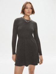 ONLY Sukienka dzianinowa 15306551 Szary Regular Fit. Szare sukienki damskie Only, xl, bez wzorów, z dzianiny, bez kołnierzyka, bez ramiączek. Za 119.99 zł.