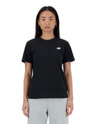 Koszulki damskie New Balance Czarny. Czarne bluzki sportowe damskie New Balance, l, z bawełny, bez kołnierzyka, bez ramiączek. Za 258.00 zł.