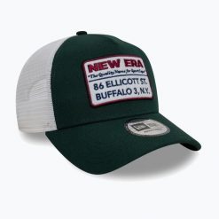 Czapka z daszkiem New Era NE Vintage Trucker. Zielone czapki męskie New Era, na zimę, bez wzorów, vintage. Za 129.99 zł.