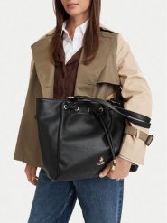 Beverly Hills Polo Club Torebka CEO-BHPC-C-008-10 Czarny. Czarne torebki klasyczne damskie Beverly Hills Polo Club, bez wzorów, ze skóry, bez dodatków. Za 279.99 zł.