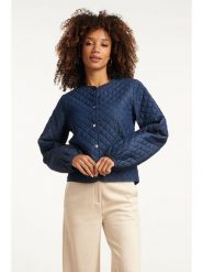 Smashed Lemon Kurtka w kolorze granatowym rozmiar: 4XL. Niebieskie kurtki damskie Smashed Lemon, xl, bez wzorów, z bawełny, bez kaptura. Za 119.68 zł.