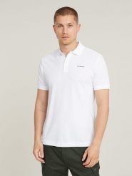 G-Star Koszulka polo w kolorze białym rozmiar: M. Białe koszulki polo męskie G-Star, m, bez wzorów, z bawełny, bez ramiączek. Za 184.02 zł.