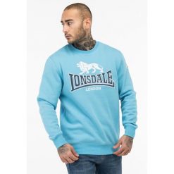 Klasyczna bluza z okrągłym dekoltem Lonsdale Lawins. Czarne bluzy bez kaptura męskie Lonsdale, l, z bawełny. Za 279.00 zł.