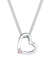 Elli Damski wisiorek serce z kryształem, srebro 925 Sterling Silver Naszyjniki 1 ct. Szare naszyjniki damskie Elli, srebrne. Za 137.99 zł.