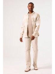 Garcia Koszula w kolorze beżowo-kremowym rozmiar: XXL. Brązowe koszule męskie Garcia, xxl, bez wzorów, z bawełny, bez kołnierzyka, bez ramiączek. Za 91.12 zł.