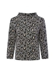 More & More koszulka z długim rękawem Kobiety Sztuczne włókno szary, 42. Szare t-shirty damskie MORE & MORE, bez wzorów, z włókna, bez kołnierzyka. Za 179.95 zł.