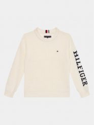 Tommy Hilfiger Sweter Monotype KB0KB08364 D Écru Regular Fit. Swetry chłopięce Tommy Hilfiger, bez wzorów, z bawełny, bez kołnierzyka. Za 469.99 zł.
