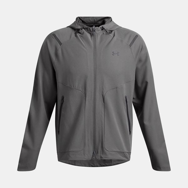 Kurtka Under Armour Unstoppable LC. Szare kurtki treningowe męskie Under Armour, bez wzorów, do biegania. Za 468.10 zł.