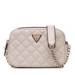 Torebka Guess. Brązowe torebki klasyczne damskie Guess, z aplikacjami, wizytowe, bez kołnierzyka, bez ramiączek. Za 379.99 zł.
