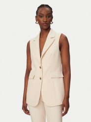 Rinascimento Kamizelka garniturowa CFC0128645003 Beżowy Regular Fit. Brązowe kamizelki damskie RINASCIMENTO, m, z syntetyku. Za 599.99 zł.