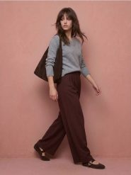 Sweter z domieszką wełny - szary. Szare swetry klasyczne damskie Sinsay, l, z wełny, bez kołnierzyka. Za 69.99 zł.