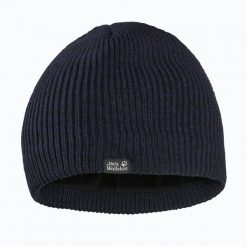Czapka zimowa Jack Wolfskin Feldberg Beanie. Czarne czapki męskie Jack Wolfskin, na zimę, bez wzorów, z elastanu. Za 139.99 zł.