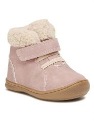 Nelli Blu Kozaki CM211112-69 Różowy. Czerwone kozaki dziewczęce Nelli Blu, bez wzorów, ze skóry, bez obcasa. Za 129.99 zł.