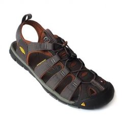 Buty trekkingowe męskie Keen Clearwater Cnx. Brązowe buty trekkingowe męskie Keen, z materiału, bez zapięcia, trekkingowe. Za 481.00 zł.