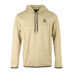 Bluza polarowa LE COQ SPORTIF TECH SP HOODY Beżowy. Brązowe bluzy z kapturem męskie Le Coq Sportif, na lato, l, z materiału. Za 382.50 zł.