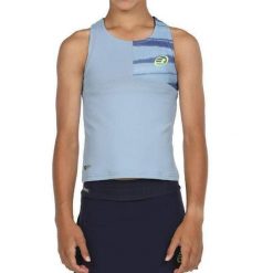 Bullpadel Jisca W Tank Top. Niebieskie topy damskie bullpadel, bez wzorów, bez kołnierzyka. Za 174.60 zł.
