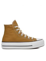 Converse Trampki Chuck Taylor All Star Lift Platform HI A07210C Brązowy. Brązowe trampki i tenisówki damskie Converse, bez wzorów, z materiału. Za 279.99 zł.