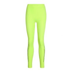 Damskie legginsy Falke Warm. Żółte legginsy damskie Falke, bez wzorów, z materiału. Za 308.50 zł.