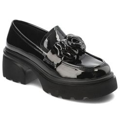 Czarne Półbuty Artiker Eleganckie Mokasyny Damskie. Czarne mokasyny damskie Artiker, ze skóry. Za 279.00 zł.