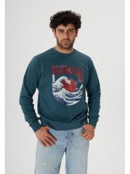 OLDSKULL Bluza w kolorze niebieskim rozmiar: XL. Niebieskie bluzy bez kaptura męskie OLDSKULL, xl, z bawełny. Za 140.86 zł.