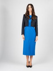 Patrizia Pepe Żakiet | 8S047/D046 | Kobieta | Granatowy. Niebieskie marynarki i żakiety damskie Patrizia Pepe, s, bez wzorów, z bawełny, eleganckie. W wyprzedaży za 499.00 zł.