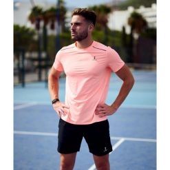 Koszulka sportowa męska Performance. Brązowe t-shirty sportowe męskie NORDICDOTS, l, bez ramiączek. Za 230.00 zł.