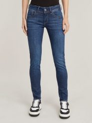 G-Star Dżinsy - Skinny fit - w kolorze granatowym rozmiar: W25/L30. Niebieskie jeansy damskie G-Star. Za 255.06 zł.