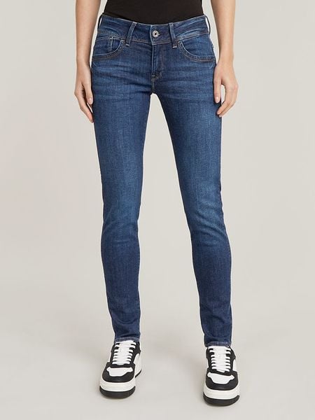 G-Star Dżinsy - Skinny fit - w kolorze granatowym rozmiar: W25/L30. Niebieskie jeansy damskie G-Star. Za 255.06 zł.