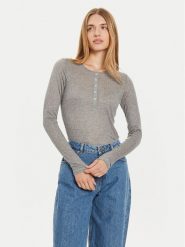 Marc O'Polo Bluzka 408 2028 52447 Szary Slim Fit. Szare bluzki damskie Marc O´Polo, m, bez wzorów, z lyocellu, bez kołnierzyka, bez ramiączek. Za 169.99 zł.