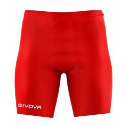 Męskie Spodenki Kolarskie Z Logo. Czerwone szorty męskie Givova, bez wzorów, sportowe. Za 75.99 zł.