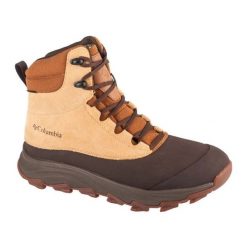 Buty Columbia Expeditionist Shield 2100931373 brązowe. Brązowe buty trekkingowe męskie ze skóry, za kostkę, bez zapięcia, trekkingowe. Za 599.69 zł.
