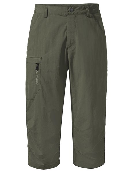 Spodnie męskie Farley Capri Pants II. Zielone spodnie materiałowe męskie Vaude, bez wzorów, z materiału. Za 427.25 zł.