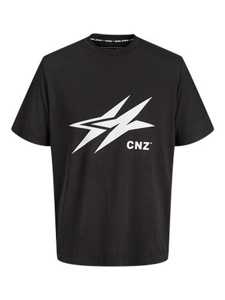 CNZ Koszulka sportowa "Amsterdam" w kolorze czarnym rozmiar: L. Czarne t-shirty sportowe męskie CNZ, l, z materiału, bez ramiączek, outdoorowe. Za 65.85 zł.