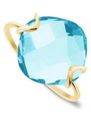 OR Carats Złoty pierścionek z kwarcem rozmiar: 58. Niebieskie pierścionki damskie OR Carats, z kwarcem, złote. Za 869.99 zł.