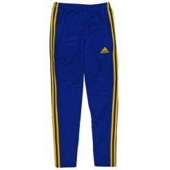 Spodnie męskie adidas MT 18 Training. Niebieskie spodnie materiałowe męskie Adidas, bez wzorów, z poliesteru, klasyczne, z standardowym stanem. Za 125.99 zł.