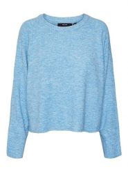 Vero Moda Sweter w kolorze błękitnym rozmiar: L. Niebieskie swetry klasyczne damskie Vero Moda, l, bez kołnierzyka. Za 79.21 zł.
