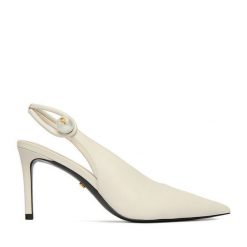 Szpilki GINO ROSSI. Białe szpilki Gino Rossi, bez wzorów, bez obcasa. Za 399.99 zł.