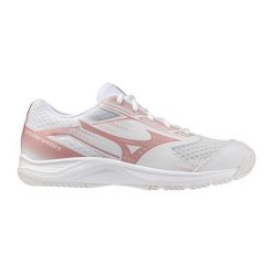 Damskie buty halowe Mizuno Cyclone Speed 5. Białe buty sportowe na co dzień damskie Mizuno, bez wzorów, z gumy, do siatkówki. Za 329.99 zł.