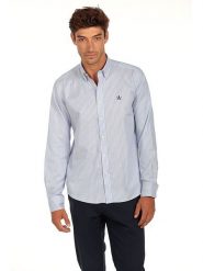 The Time of Bocha Koszula w kolorze błękitnym rozmiar: XXL. Niebieskie koszule męskie The Time of Bocha, xxl, bez wzorów, z bawełny, bez kołnierzyka, bez ramiączek. Za 95.69 zł.