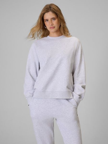 4F Bluza dresowa loose bez kaptura damska - szara S. Szare bluzy bez kaptura damskie 4f, l, z bawełny. Za 129.99 zł.