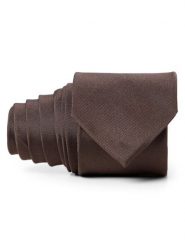 Andrew James jedwabny krawat Mężczyźni Jedwab (100%) brązowy, ONE SIZE. Brązowe krawaty i muchy męskie Andrew James, bez wzorów, z jedwabiu, biznesowe. Za 179.95 zł.
