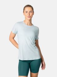 KARI TRAA Koszulka sportowa "Ava" w kolorze turkusowym rozmiar: S. Niebieskie bluzki sportowe damskie Kari Traa, s, bez wzorów, z materiału, bez ramiączek. Za 108.99 zł.