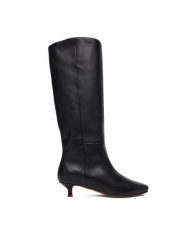 Balagan Loafersy Stockholm Czarny. Czarne kozaki damskie BALAGAN, ze skóry, bez obcasa, na szpilce. Za 1,099.00 zł.
