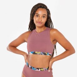 Beżowe Klapki Piankowe w Stylu Chunky z Metalicznymi Aplikacjami Savonelle. Brązowe bikini damskie Renee, z aplikacjami. W wyprzedaży za 55.99 zł.