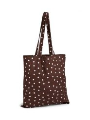 Pieces Shopper bag "Mira" w kolorze brązowo-białym - 40 x 42 cm rozmiar: onesize. Białe shopper bag damskie Pieces, bez wzorów, z bawełny, na ramię, bez dodatków. Za 56.95 zł.