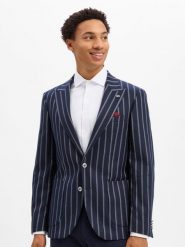 Finshley & Harding London marynarka Mężczyźni niebieski, 56. Niebieskie marynarki męskie Finshley & Harding London, bez wzorów, z syntetyku. Za 699.95 zł.