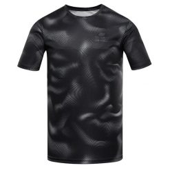 Koszulka męska Alpine Pro Quatr szybkoschnąca. Czarne t-shirty sportowe męskie Alpine Pro, m, bez ramiączek, na fitness i siłownię. W wyprzedaży za 79.00 zł.