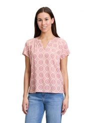 CARTOON Bluzka w kolorze jasnoróżowym rozmiar: 46. Różowe bluzki damskie Cartoon, bez wzorów, z wiskozy, bez kołnierzyka, bez ramiączek. Za 104.99 zł.