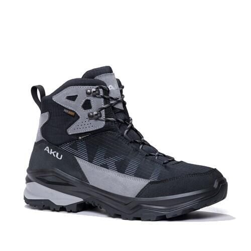 Buty sportowe trekkingowe męskie Aku Adapta Gore-tex. Czarne buty trekkingowe męskie Aku, z gore-texu, bez zapięcia, trekkingowe, gore-tex. Za 399.00 zł.